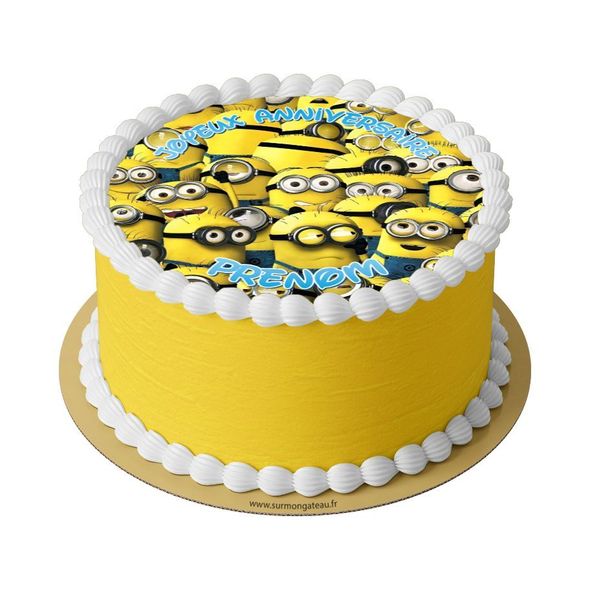 Gâteau Minions décoration anniversaire