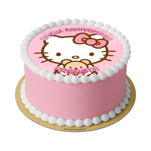 Gâteau Hello Kitty décoration anniversaire