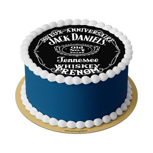 Gâteau Jack Daniels décoration anniversaire