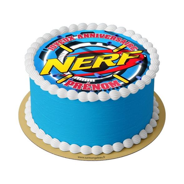 Gâteau Nerf décoration anniversaire