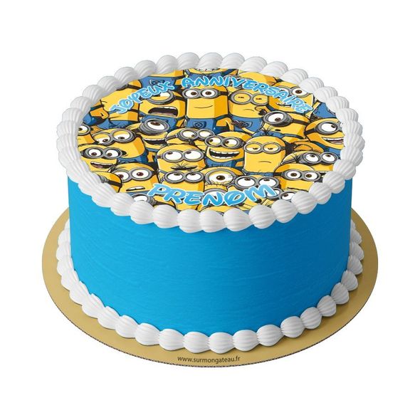 Gâteau Minions décoration anniversaire