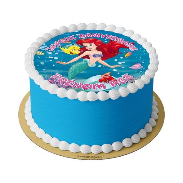 Gâteau Ariel petite sirène décoration anniversaire