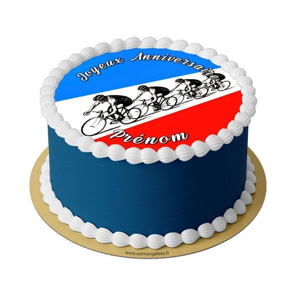 Gâteau Vélo cyclisme décoration anniversaire