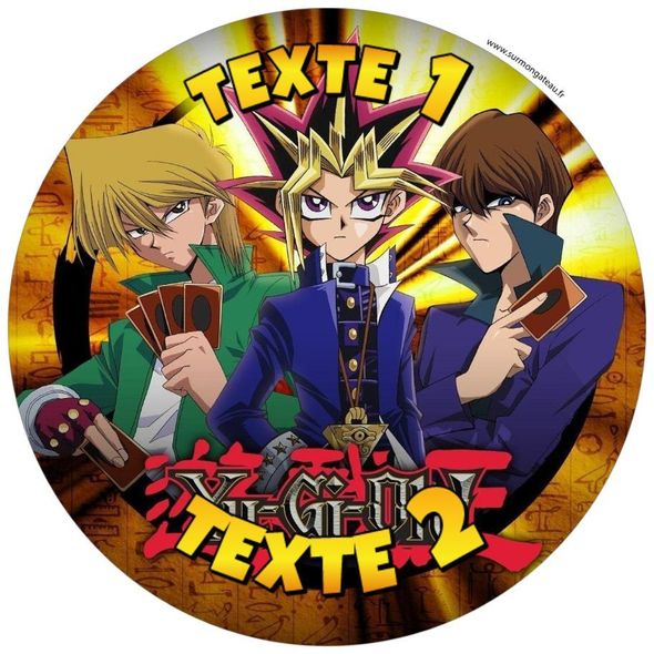 Disque sucre décoration comestible gâteau Yu-Gi-Oh!