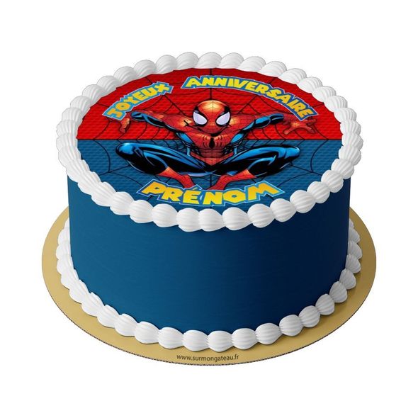 Gâteau Spiderman décoration anniversaire