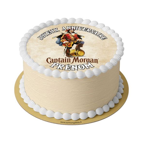 Gâteau Captain morgan décoration anniversaire