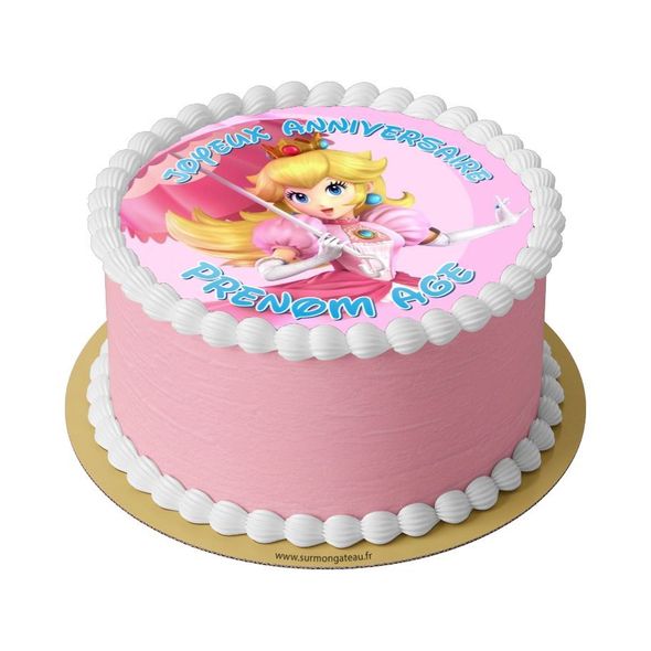 Gâteau Princesse Peach décoration anniversaire