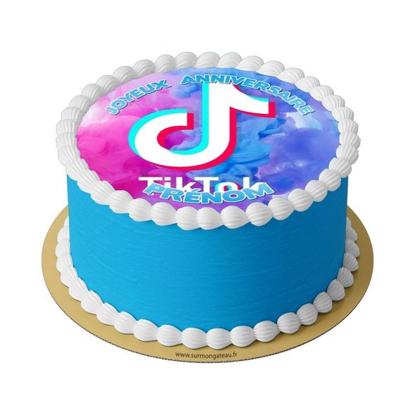 Gâteau Tiktok décoration anniversaire