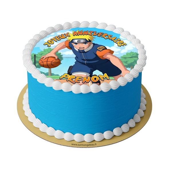 Gâteau Naruto basketball décoration anniversaire