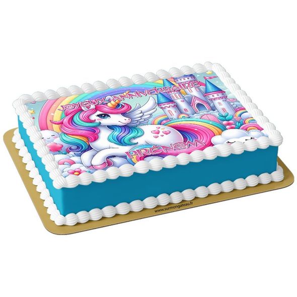 Gâteau Licorne décoration anniversaire